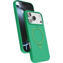 Kordify Apple iPhone 17 Pro Max Uyumlu Regal Magsafe Standlı Kapak – Manyetik Destekli, Darbe Emici Premium Silikon Kılıf
