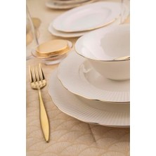 Daisy Home Kütahya Porselen Bone Ilay 26 Parça 6 Kışılık Yemek Takımı