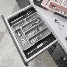 Daisy Home Çift Taraflı Ayarlanabilir Organizer Çekmece Içi Kaşıklık Uzayabilen Çatal Bıçaklık Düzenleyici