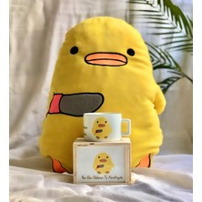 Daisy Home Giftmoda Yar Ben Belanın Ta Kendisiyim Civciv Tasarımlı Kutulu Kupa ve Yastık Set