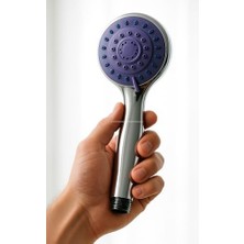 Daisy Home Spiralli Duş Başlığı Seti, 4 Fonksiyonlu Krom Duş Başlığı, 150 cm Duş Hortumu, Mafsallı Başlık, Vida ve Dübel Dahil, Su Tasarruflu, Duvara Monte Banyo Takımı