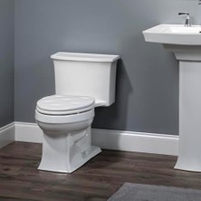 Daisy Home 133SLOW 000 Heykel Sepet Dokuma Klozet Kapağı Yavaşlayacak ve Asla Gevşemez, Uzatılmış, Dayanıklı Ahşap, Beyaz