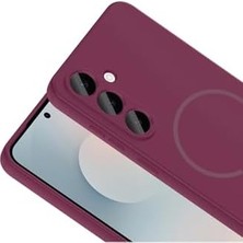 Daisy Home - Galaxy A17 ile Uyumlu - A26 Kılıf Lansman Magsafe ile Uyumlu Kamera Korumalı Içi Kadife Yumuşak Silikon - Rose Pembe