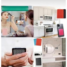 Daisy Home Ggm Giyim & Aksesuar Vakumlu Silikon Telefon Tutucu – Güçlü Vantuzlu Ayna & Duş Telefon Standı, Tiktok Video Çekim Aparatı, Suya Dayanıklı, Kaymaz, Tüm Telefonlarla Uyumlu (Turuncu)