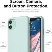 Daisy Home Kılıf 11 ile Uyumlu Içi Kadife Lansman Silikon Kılıf Şok Emici Full Kasa Koruma Sağlayan (Sarı)