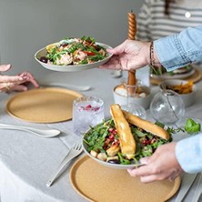 Daisy Home Koziol 4'lü Kahverengi Tabak - 25.5 cm