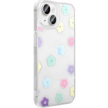 Daisy Home 14 ile Uyumlu Kılıf Şeffaf Figürlü Folk Sert Kapak - Papatya