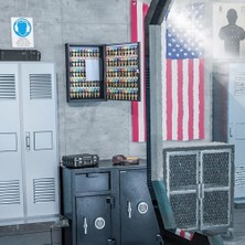 Daisy Home Barska Anahtar Saklama ve Organizasyon Için Renkli Anahtar Etiketi Etiketli Ayarlanabilir Anahtar Dolabı Duvara Montaj Kilit Kutusu - 100 Pozisyon - Şifreli Kilit - Siyah