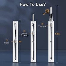 Daisy Home Temizleme Seti, Pro 1 2 3 Için Temizleme Seti, Bluetooth Kulaklık Temizleme Kalemi, Yumuşak Fırça, Bluetooth Kulaklık/şarj Çantası/kamera/telefon Için