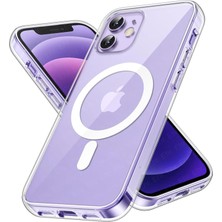 Daisy Home Psr Aksesuar 12/12 Pro Kılıf Magsafe Uyumlu - Kristal Şeffaf Manyetik Kablosuz Şarj Destekli Kapak, Sararma Yapmaz, Darbe Emici Koruyucu Kılıf