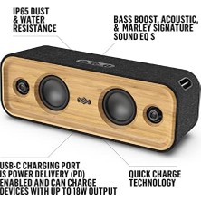 Daisy Home Get Together 2 Taşınabilir Bluetooth Hoparlör, Sürdürülebilir Malzemelerden Üretilmiştir, 20 Saat Çalışma Süresi, Mikrofon, 40 W Yüksek Sesli Dış Mekan Hoparlörü