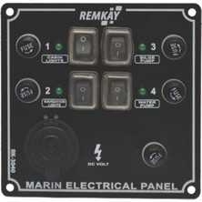 Remkay Tekne & Karavan 4lü Çakmaklı Switch Sigorta Paneli
