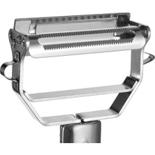 Daisy Home Orret Home Jumbo Boy Paslanmaz Çelik Soyacak - Turbo Jülyen Doğrayıcı - Çok Fonksiyonlu Mutfak Aleti - Sebze ve Meyve Soyucu