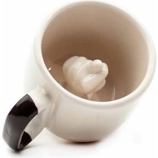 Daisy Home Prensesler De Nah Çeker! 3D Krem Parlak Arya Fincan