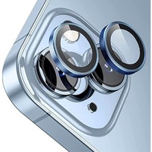 Daisy Home Labs 15/15 Plus Screen Protector 9h Safir Cam Kamera Metal Lens Koruyucu (Mavi)