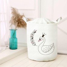 Daisy Home Çok Amaçlı Oyuncak Saklama Kutusu Kirli Çamaşır Piknik Sepeti Katlanır Düzenleyici Keçe Model 00013