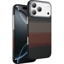 Daisy Home - 17 Pro ile Uyumlu Kılıf ile Uyumlu Şarj Özellikli Ultra Slim Aramid Karbon Fiber Kevlar Kapak