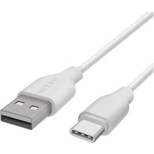 Daisy Home Yetty Type-C Kısa Hızlı Powerbank Şarj ve Data Kablosu 2.1A Beyaz 20CM (Type-C)