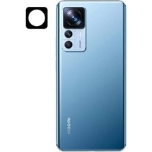 Daisy Home Mi 12T ile Uyumlu 3D Kamera Lens Koruma Camı Siyah