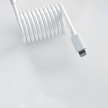 Daisy Home Dm SL010 USB To Lightning 2.4A Hızlı Şarj ve Data Kablosu Beyaz 1 Metre