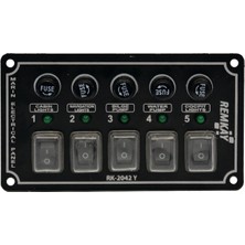 Remkay Tekne & Karavan 5li Switch Sigorta Paneli