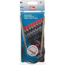 Daisy Home Prym Yuvarlak Örgü Şişleri, Pirinç, 6 Mm, 100 Cm, Gümüş Renkli