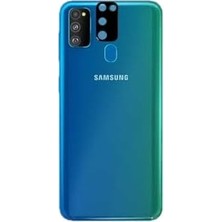 Daisy Home Galaxy M30S Ile Uyumlu 3D Kamera Camı Çerçeveli Lens Koruma Koruyucu