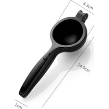 Daisy Home Döküm Limon Sıkacağı Limon Presi Büyük Boy 24CM, Siyah Metal Limon Sıkacağı, Döküm Naranciye Sıkacağı