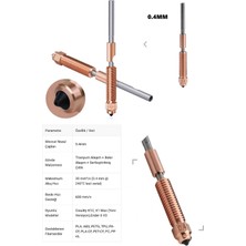 K1C, K1 Max Uyumlu 0.4mm 'unicorn' Quick-Swap Nozzle - Yeni Nesil
