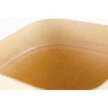 Daisy Home Pencereli Kraft Doypack Dik Duran Poşetler – 50’li Paket, Şeffaf Pencereli, Kilitli (Ziplock) ve Kolay Açma Çentikli, Çok Amaçlı Gıda Saklama Poşetleri (11 cm – 18 Cm)