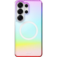 Laut Samsung Galaxy S26 Ultra Manyetik Kılıf – Holografik Darbe Koruma Beyaz