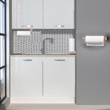 Daisy Home X-Perk Ahşap Rulo Kağıt Havluluk Peçetelik Duvara Yüzeye Monteli
