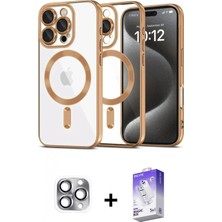 Marsilyan™- iPhone 16 Pro Max Kılıf Nova Işık Özel Seri - Siyah Bilvis 5in1 3D Magic Cam Ekran Koruyucu + Gri Pers Alüminyum Kamera Lens