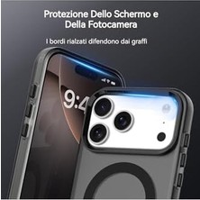 Daisy Home - 17 Pro ile Uyumlu Kılıf Kamera Çıkıntılı Mat ile Uyumlu Özellikli Kenarları Renkli Premium Sert Kapak - Siyah