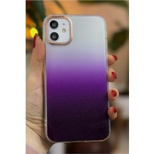 Daisy Home 11 ile Uyumlu Şeffaf Ombre Model Şeffaf Simli Silikon Kılıf