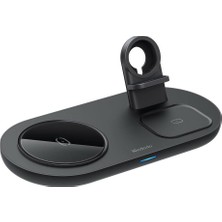 Daisy Home CH-7061 3in1 Manyetik 15W Kablosuz Hızlı Şarj Stand Siyah