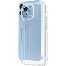 Daisy Home Happy 15 Pro ile Uyumlu Şeffaf Kılıf, Kamera Korumalı Şeffaf Silikon Kılıf, Kamera Koruyuculu 15 Pro Kılıfı