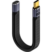 Daisy Home Usb4 Type-C Uzatma Kablosu 40GBPS 240W 8K@60Hz – Erkek Dişi Usb-C Adaptör 15CM – Pd Hızlı Şarj – Thunderbolt 4 Uyumlu Tcu