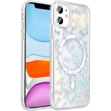 Daisy Home 11 ile Uyumlu Kılıf M-Safe Şarj Özellikli Şeffaf Folk Sert Kapak - Fiyonk