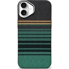 Daisy Home 17 ile Uyumlu Kapak M-Safe Şarj Özellikli Ince Yapılı Karbon Kevlar Kılıf - Yeşil