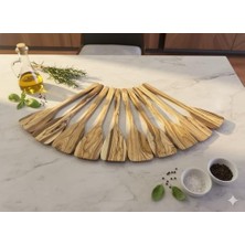 Daisy Home Zeytin Ağacı Spatula 2'li Set – Ince ve Hafif – Omlet, Krep, Krep ve Hafif Tavada Kızartmak Için Mükemmel – Yapışmaz Tavalar Için Güvenli