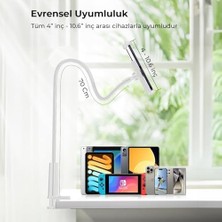 Daisy Home 70 cm Akrobat Esnek Tablet ve Telefon Tutucu Stand Beyaz