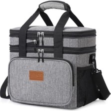 Daisy Home Haegs Körüklü Termal Termos Çanta, Çift Bölmeli, Genişleyebilen Soğuk Sıcak Tutucu Yalıtımlı Beslenme Çantası, Soğutucu Buzluk Yemek Taşıma Çantası