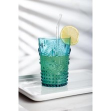 Daisy Home Ews Akrilik Renkli 6'lı Kısa Bardak & Su Meşrubat Kahve Yanı Bardağı 400 ml (Cam Değildir)