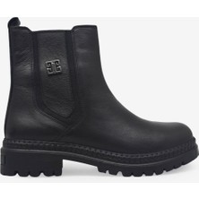 Castle Black Kadın Günlük Deri Bot Siyah CB78722