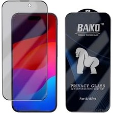 Daisy Home - Iphone 15 Pro Max ile Uyumlu Ekran Koruyucu Cam Urr 3D Antiglare Resin Ar Edge Seramik Ekran Camı