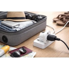 Daisy Home Ingiliz Tipi Fiş Adaptörü Uk 'den Tr Priz Dönüştürücü, Avrupa Giriş Uyumlu, Seyahat Tipi Elektrik Adaptörü, Laptop Telefon Şarj Uyumlu, Dayanıklı Abs Plastik, Kompakt Tasarım