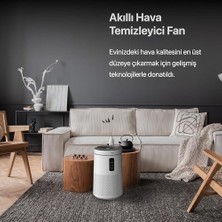 Daisy Home Smart Akıllı Hava Temizleyici Wi-Fi Mobil Uygulama Ambiyans Aydınlatma Aromaterapi Özellikli Cadr 360M³/S 3 Katmanlı Antialerjik HEPA13 Filtreli Sessiz Çalışan Hava Temizleme Cihazı X7421