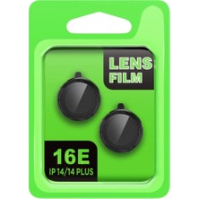 İlk El Grup Apple Iphone 16E Raze Metal Kamera Lens - Siyah