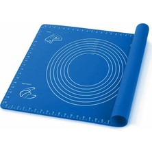 Daisy Home Promosyonca Silikon Hamur Matı, 40X50 Cm, Farklı Renk Seçeneği (Mavi)